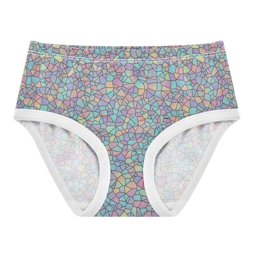 Joisal Fun Girls Underwear Toddlers 2t Cotton Girl Panties Cute Color Geometric Pastel Briefs Underpants