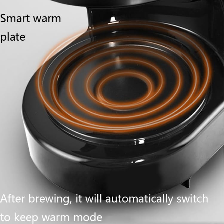 Image of Homezest Household Small Coffee Maker Automatic Mini Drip Coffee Machine, Style:EU Plug