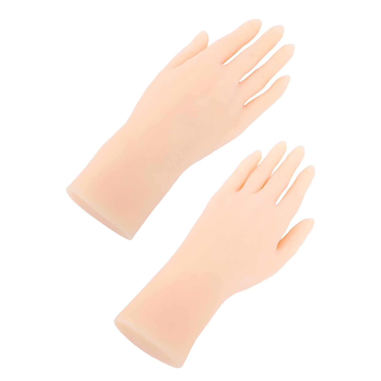 Mani Modello in Silicone, Mani di Manichino Femminile Pieghevoli per la Pratica della Manicure Display per Nail Art, Modello di Mano Riutilizzabile per Tutti i Giorni dei Santi