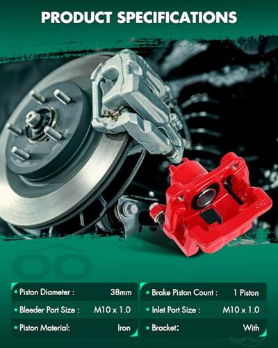 Image of SCITOO 19B2674 Rear Right Passenger Side Brake Caliper Fits For Acura For MDX 2001-2006,For Honda For Pilot 2003-2008, With Bracket,1PC