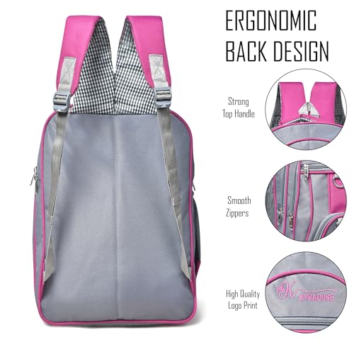 Image of 35L Pink Laptop Bag Backpack for menंWomen Boys and Girls Luggage Travel Bags with 17.3 inches And School Bag Laptop Compartment