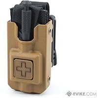 Vista 2 de Torniquete ancho SOFTT con estuche rígido con accesorio TEK para cinturón de trabajo de 2.5 pulgadas (caja de torniquete bronceado)