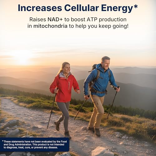 NMN Supplement 1000 mg Pure Nicotinamide Mononucleotide - NAD Precursor for Energy, Cellular Renewal & Longevity Support - Mitochondrial Support 120 Capsules - Vegan, Non GMO, Gluten Free — view 4