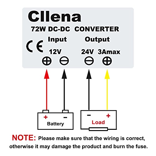 Image of Waterproof 12V to 24V DC Step Up Converter 3A 72W Voltage Regulator Boost Converter Module Car Power Supply Voltage Transformer (Input 10V-16V)