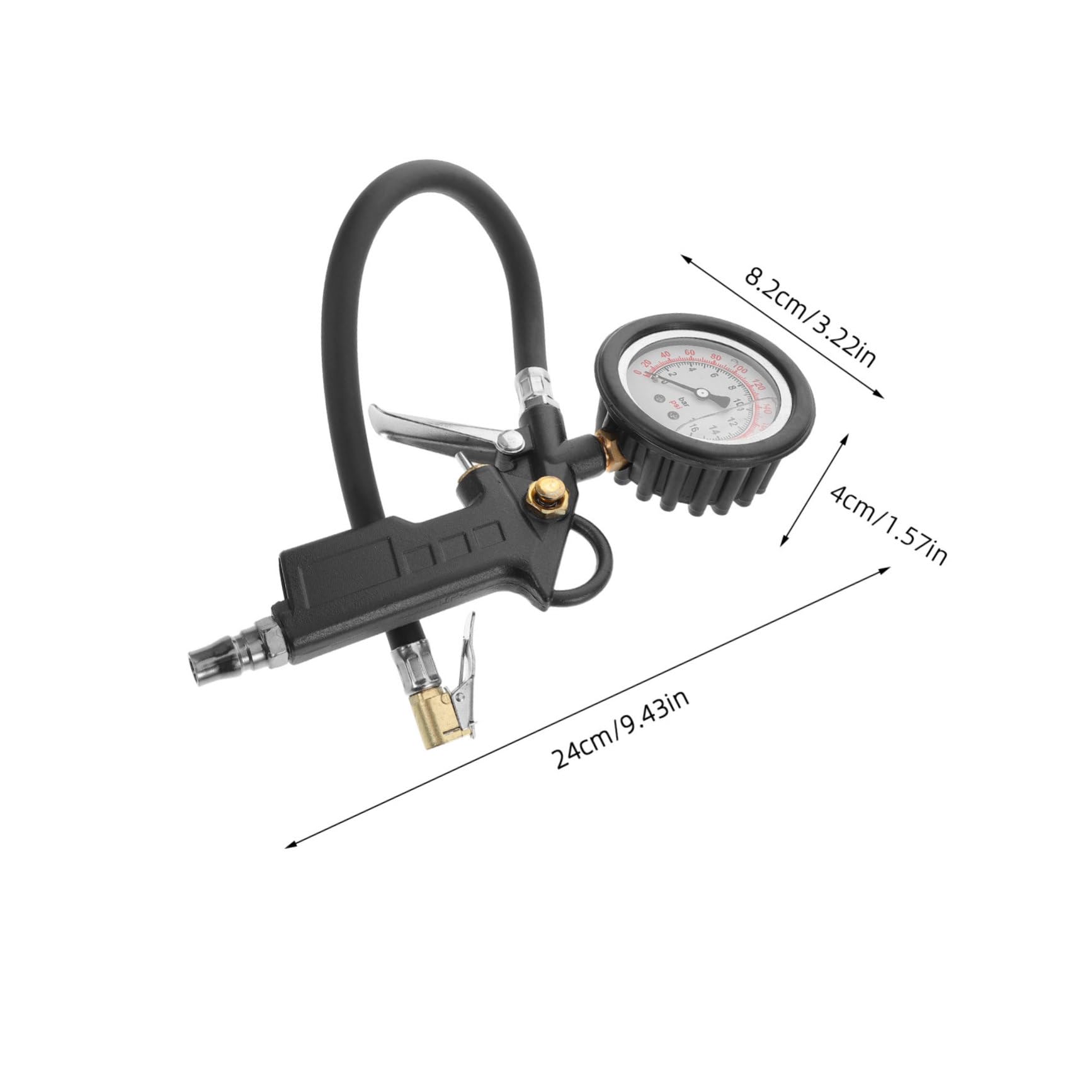 PRETYZOOM Heavy Duty Tire Pressure Gauge for Car Portable Tire Filler with Accurate Measurement Tool for Trucks and Motorcycles Ensures Safe Driving with Durable Build and Exact Pressure