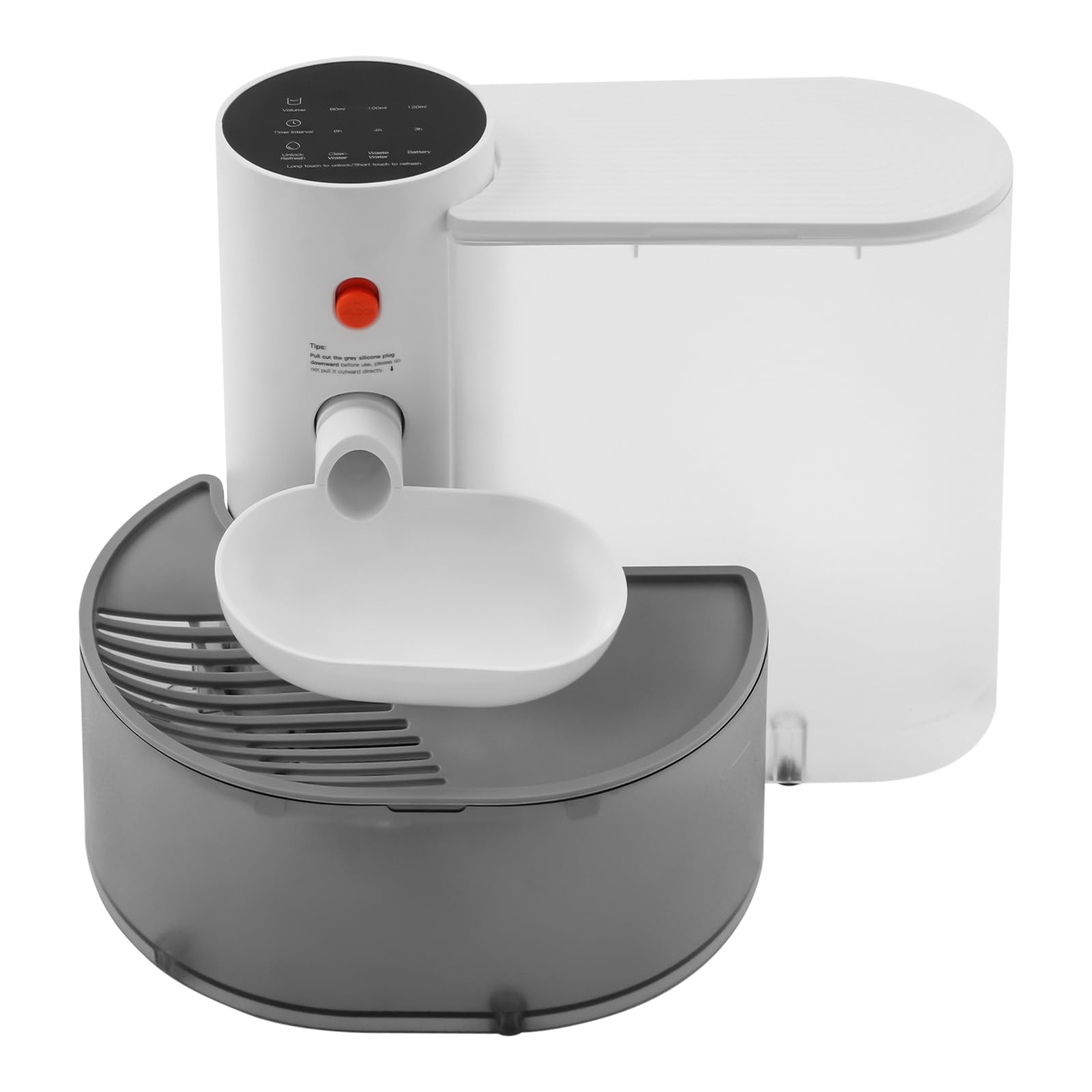Fuente de agua para gatos (3 L, recipiente de agua automático recargable, duración de hasta 180 días, tanque separado limpio/desgastado, ABS resistente, para gatos y perros pequeños
