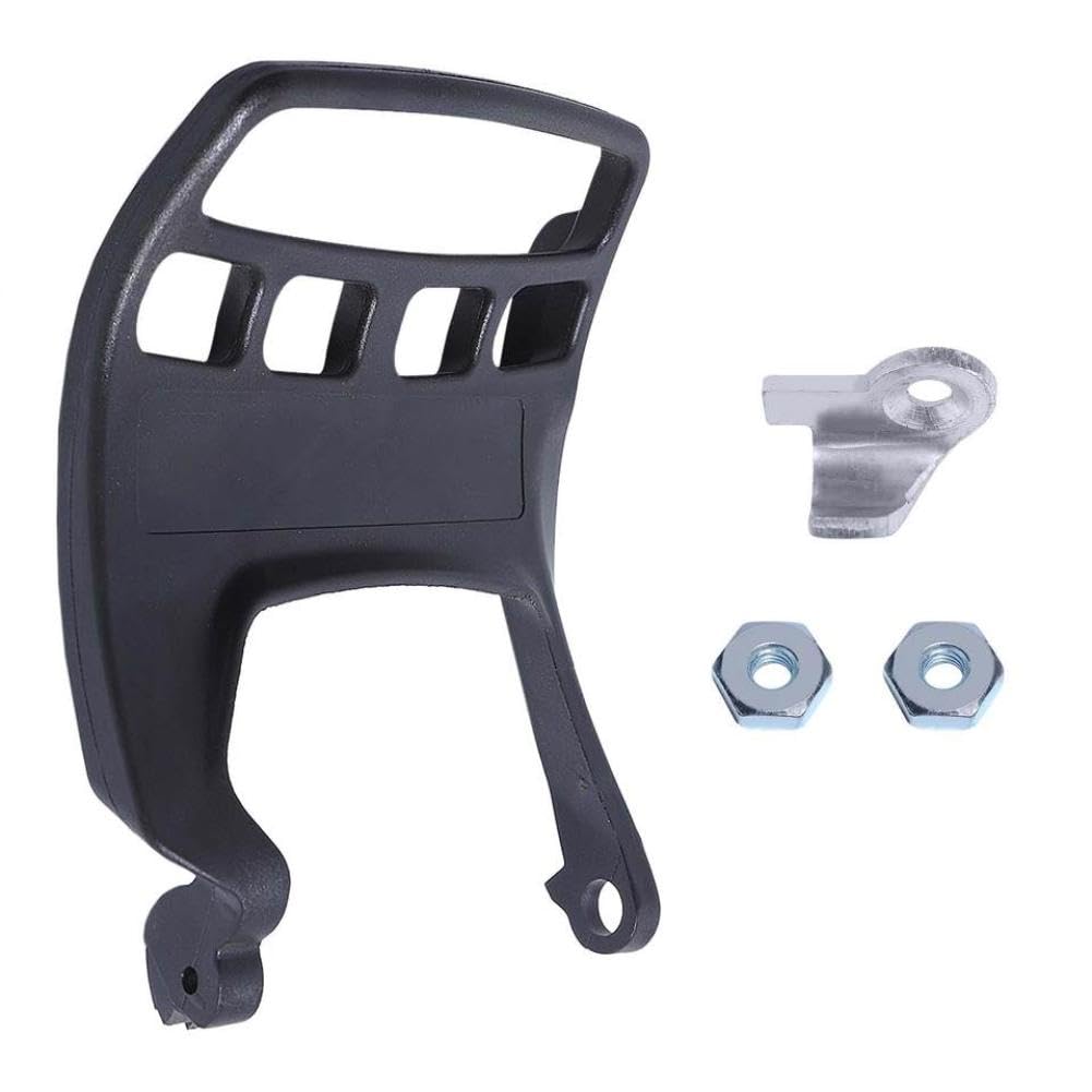 Kit de receptor de manija de freno de cadena con tuercas de barra 1141 792 9101 Compatible con protector de mano de motosierra MS271 MS291 MS271C MS291C