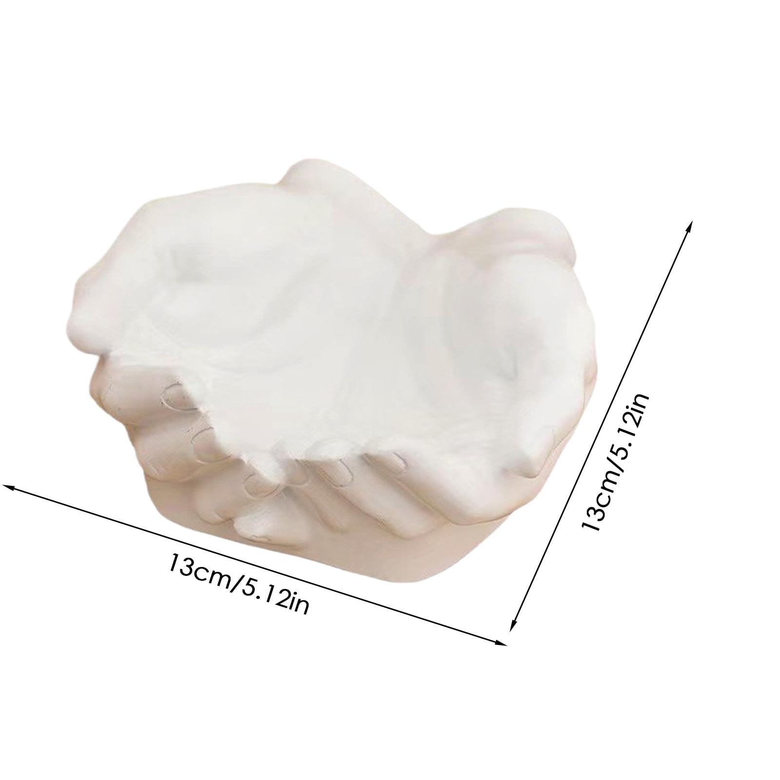 Portagioie A Forma Di Mano In Resina – Vassoio Decorativo Per Chiavi, Collane E Bracciali, Bianco O Bronzo