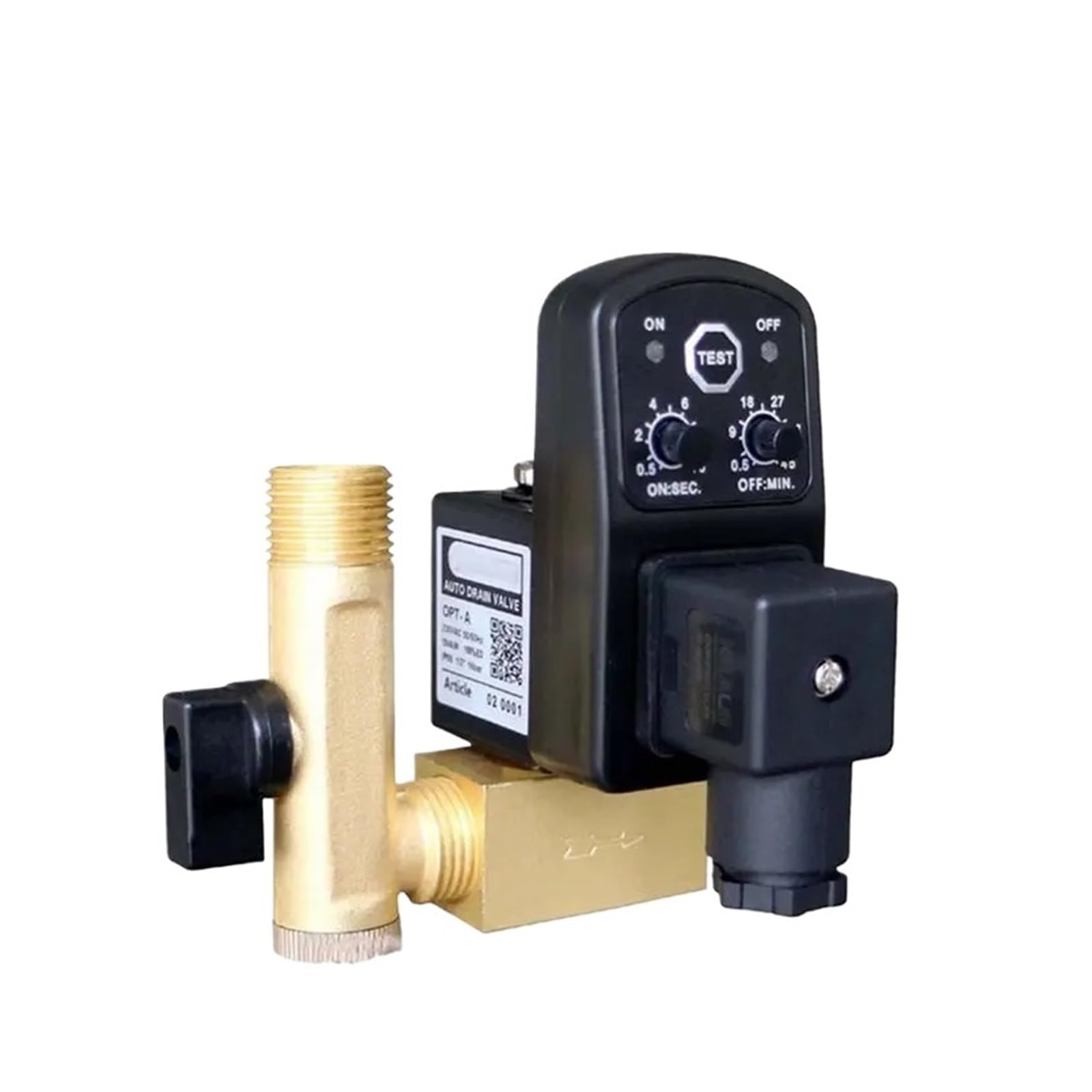 Vanne de purge automatique AC 220V DN15 à minuterie réglable pour évacuer les condensats d'air