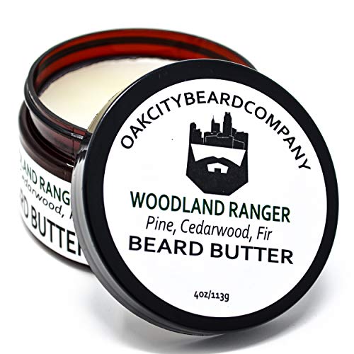 OakCityBeardCo. - Woodland Ranger - 4 Ounce - Beard Butter - Pine - Cedarwood - Fir - Beard Conditioner