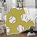 LIFUQING Sports Ball Manta Impresa En 3D Microfibra Rugby Béisbol Peluche Sherpa Pone Una Manta En La Cama Ropa De Cama Vívida Mantas para Cama-120x150cm