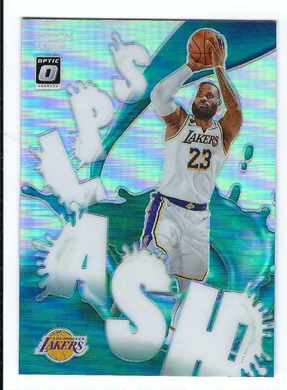 LEBRON JAMES 2020-21 Panini Donruss Optic Splash #13 HOLO PRIZM PARALLEL Card Los Angeles Lakers Basketball