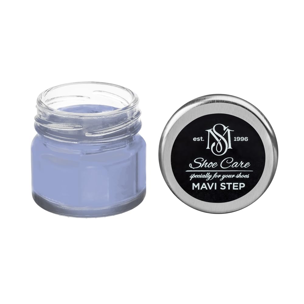 Crème de Cirage Premium MAVI STEP Acier Lavande pour un soin rénovateur d'exception du cuir lisse