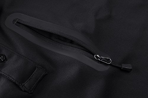 TACVASEN Sneldrogend, T-shirt voor heren, trekking-hemd, casual, outdoortop, met zak met ritssluiting - Image 4