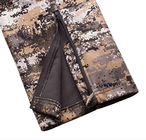 Huntworth Men's Mid Weight Soft Shell Fleece Hunting Pants, Disruption, XX-Large