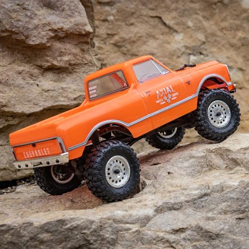 Axial RC Truck 1/24 SCX24 1967 Chevrolet C10 4WD Truck RTR (Comes with Everything Needed to Work), Orange, AXI000001V2T3 - Image 3