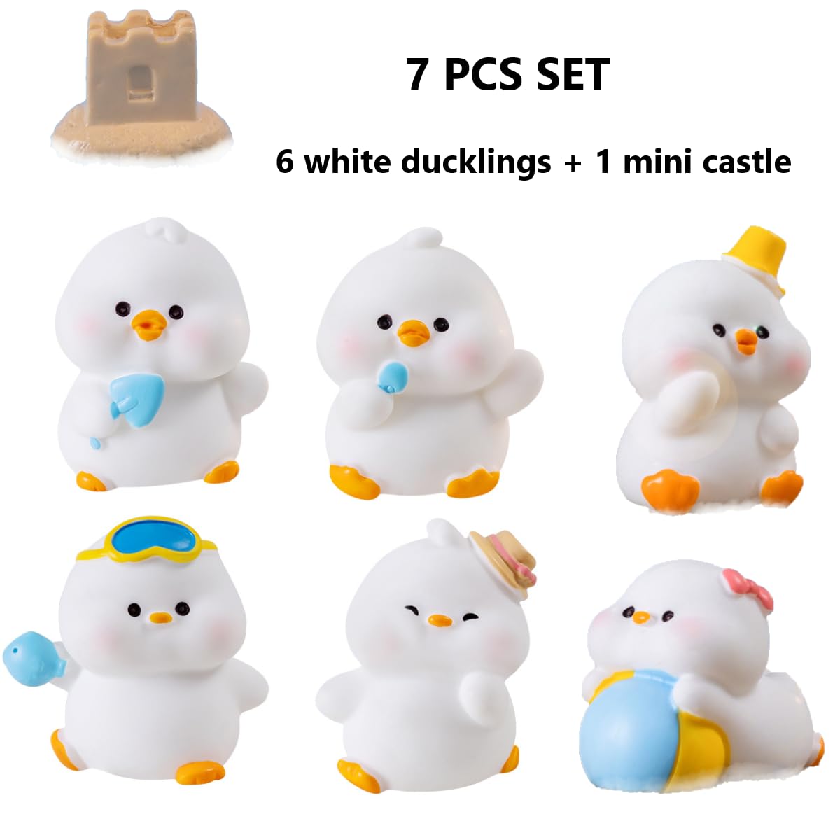 FOLANDO White Duck Figure Set - Image 2