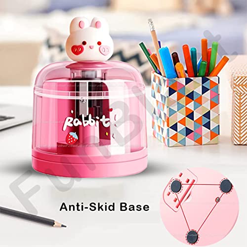 Image of FunBlast Sharpener for Kids - Automatic Sharpener for Pencil, Cartoon Sharpener for Kids, Table Sharpener for Pencil, Return Gifts for Kids, Electric Pencil Sharpener (Rabbit)