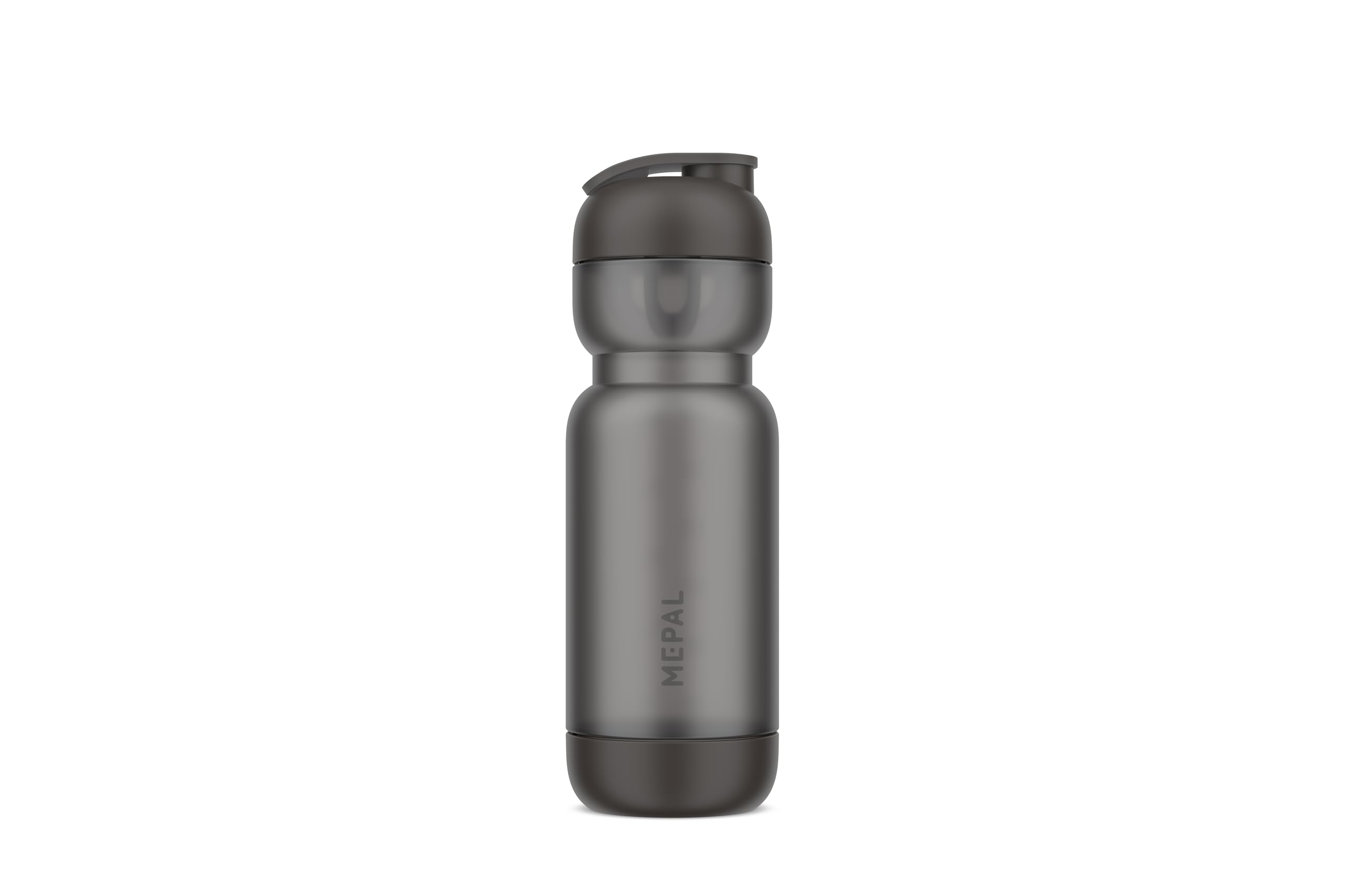 Mepal Shaker Sport, Leakproof, Includes Mixer and Measurements, Easy-clean with Bottem Lid, Protein Shaker, 800 ml, Graphite black