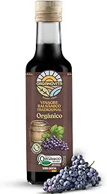 Vinagre Balsâmico Orgânico - Organovita 250ml - Sem Açúcar - Maturado em Barril - Não Filtrado