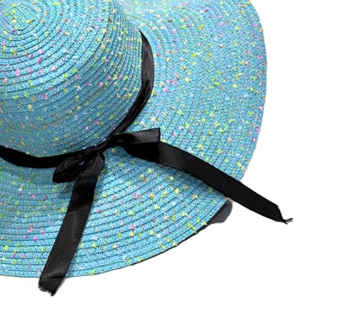 Image of Summer Medium Brim Floppy Beach Straw Hats for Women