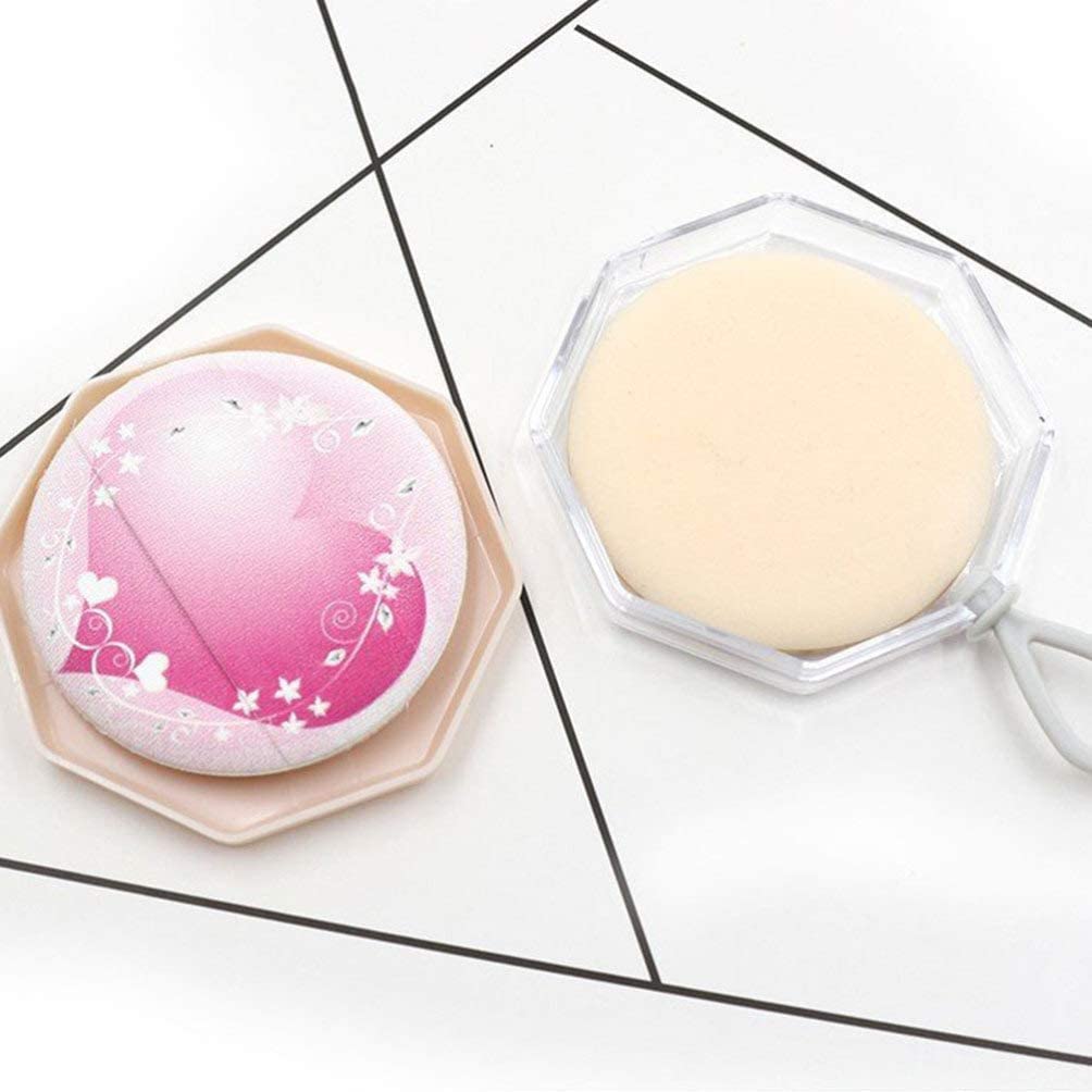 Schwammkissen Puffs, Make-up-Schwamm, Blender, Foundation-Schönheitswerkzeug, 4 Stück Make-up Foundation Puff Baumwolle lose Puderquaste Luftkissen Comestic Schwamm Foundation Applikator mit