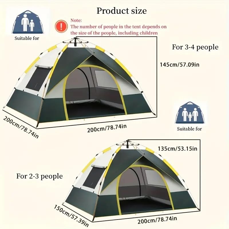 Carpa de camping automática para 3-6 personas, estación completa miniatura 2