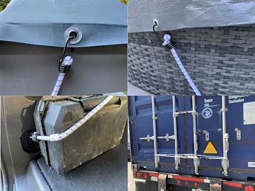 Cuerda elástica Kotap VBC-72WHT ideal para asegurar toldos de jardín 2