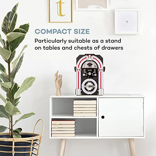 auna Arizona Sing Jukebox – Jukebox Compact et rétro avec Platine CD, Bluetooth, USB, MP3, Micro Filaire Inclus, Support… - Les Beatles, Paul McCartney, John Lennon, RIngo Starr, George Harrison auna Arizona Sing Jukebox - Jukebox Compact et rétro avec Platine CD, Bluetooth, USB, MP3, Micro Filaire Inclus, Support… – Image 6