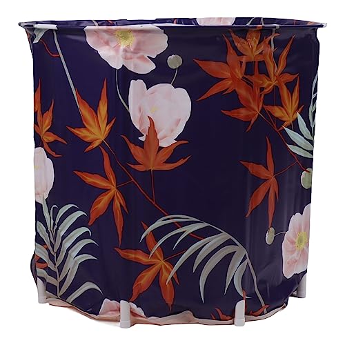 Bañera Portátil, PVC Ligero a Prueba de Fugas, Bañera Plegable Gruesa, Gran Espacio para el Hogar (hoja de arce)