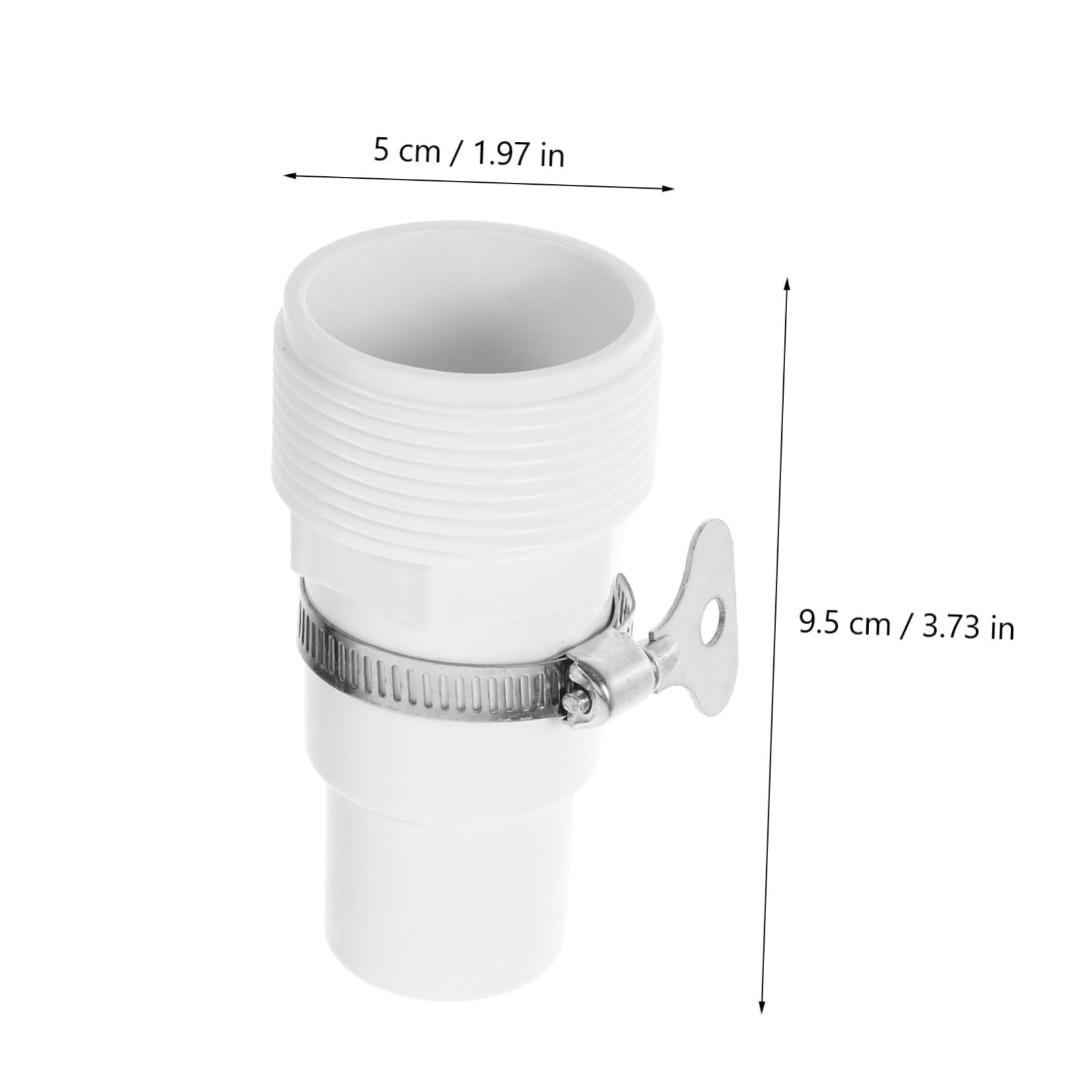 Yardwe 5 Juegos Adaptador de Manguera de Piscina Filtro de Piscina Accesorios para Piscina Adaptador Universal adaptadores de para Piscinas Piezas de Piscina Acero Inoxidable