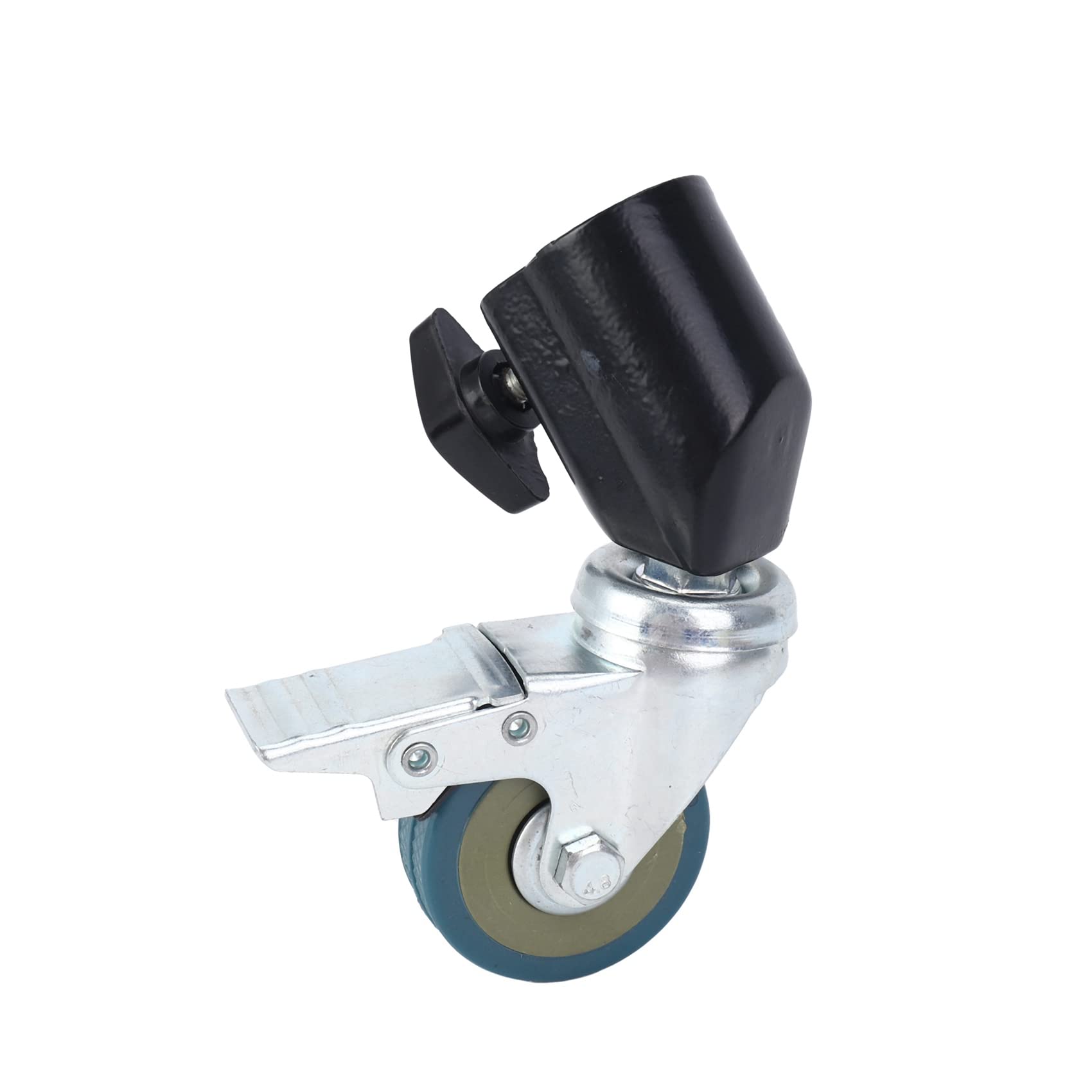 Confezione Da 3 Ruote Per Supporto Luce, Diametro 22 Mm Struttura In Metallo E Base In Gomma Compatibili Con Treppiede Da Studio Argento 97350539