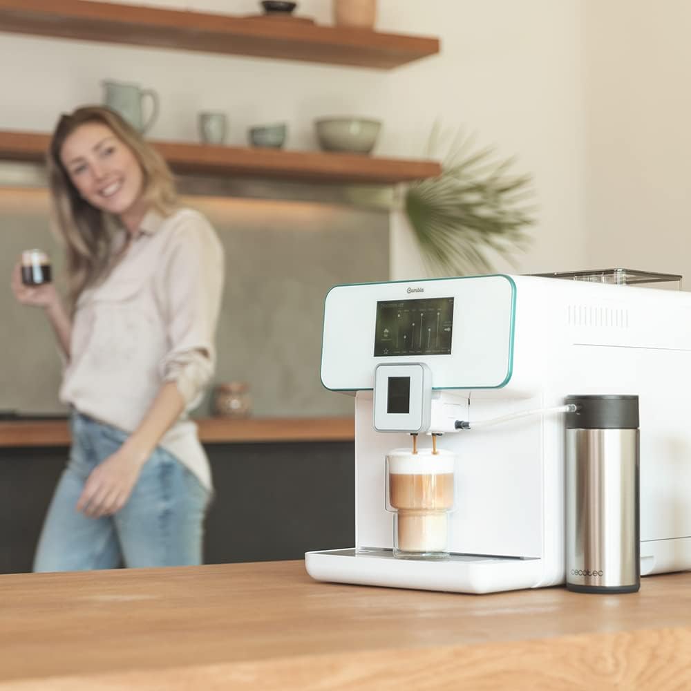 Cecotec Cafetera megautomática Cumbia Power Matic-ccino 9000 Serie Bianca.  Personaliza Intensidad, Temperature, café, Leche y Espuma,19 Bares de  presión, Pantalla LED, 5 Niveles de molido : Amazon.es: Hogar y cocina