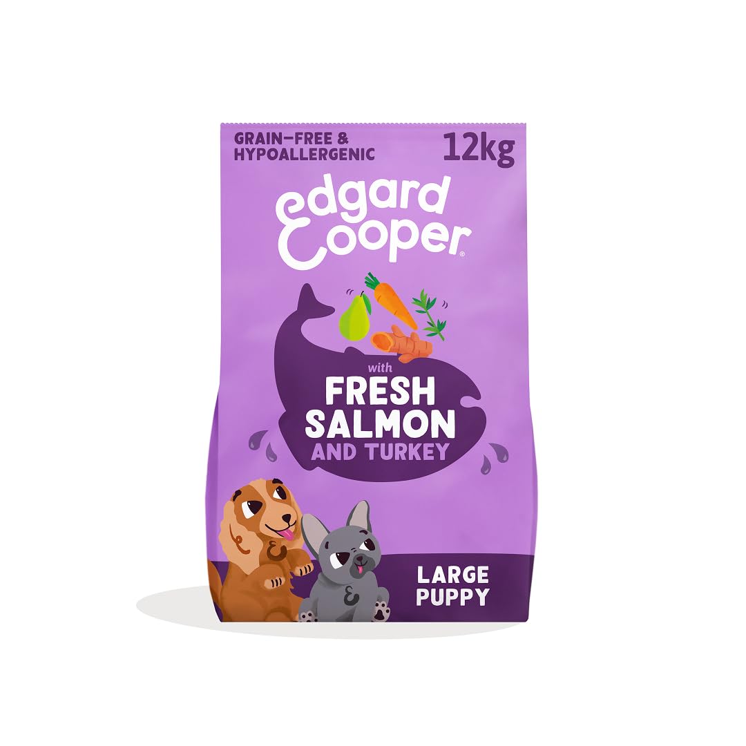 EDGARD COOPER Edgard & Cooper Dog Puppy Salmone e Tacchino 12KG