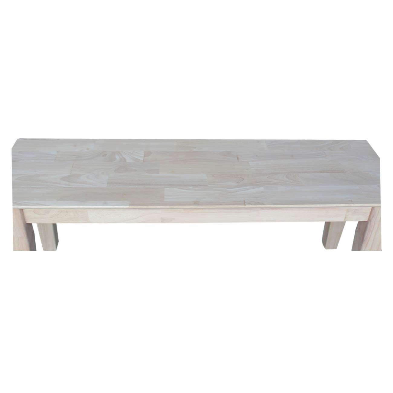 IC International Concepts Farmhouse Solid Wood Bench, 47", Unfinished