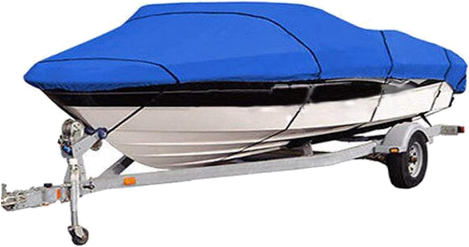 Housse de bateau en toile marine robuste 210D haute densité pour coque en V 17-19ft