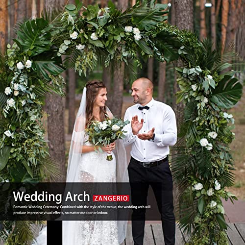Wedding Arches for Ceremony Wedding Arch 6.6ft Circle Backdrop Stand Round Backdrop Stand Balloon Arch Stand Circle Balloon Arch Frame Round Balloon Arch Frame for Party Decoration (Garden Arch) - Image 5
