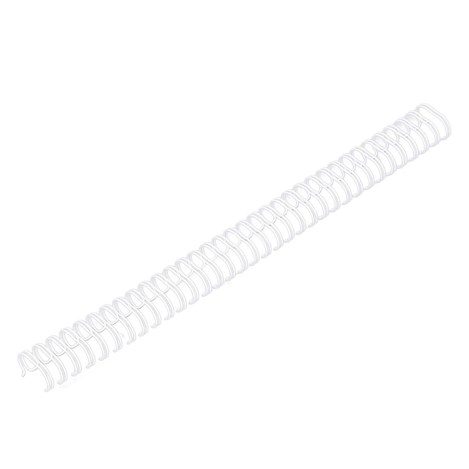 Headerbs Doppelschlaufen-Drahtbinderücken, 9 16 Zoll, Metall, Nylon Beschichtet, 34 Schlaufen, 3 1 Teilung, 120 Blatt Kapazität für A4-Berichte, Präsentationen, Studenten und Bürogebrauch (WHITE)