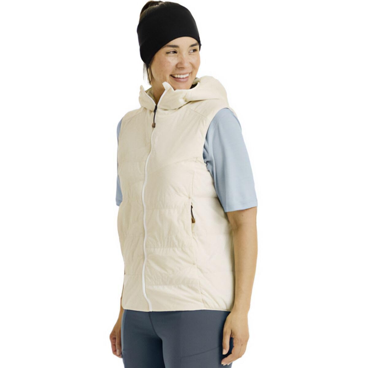 SWISSWOOL PIZ DUAN VEST W C: white chalk S: M