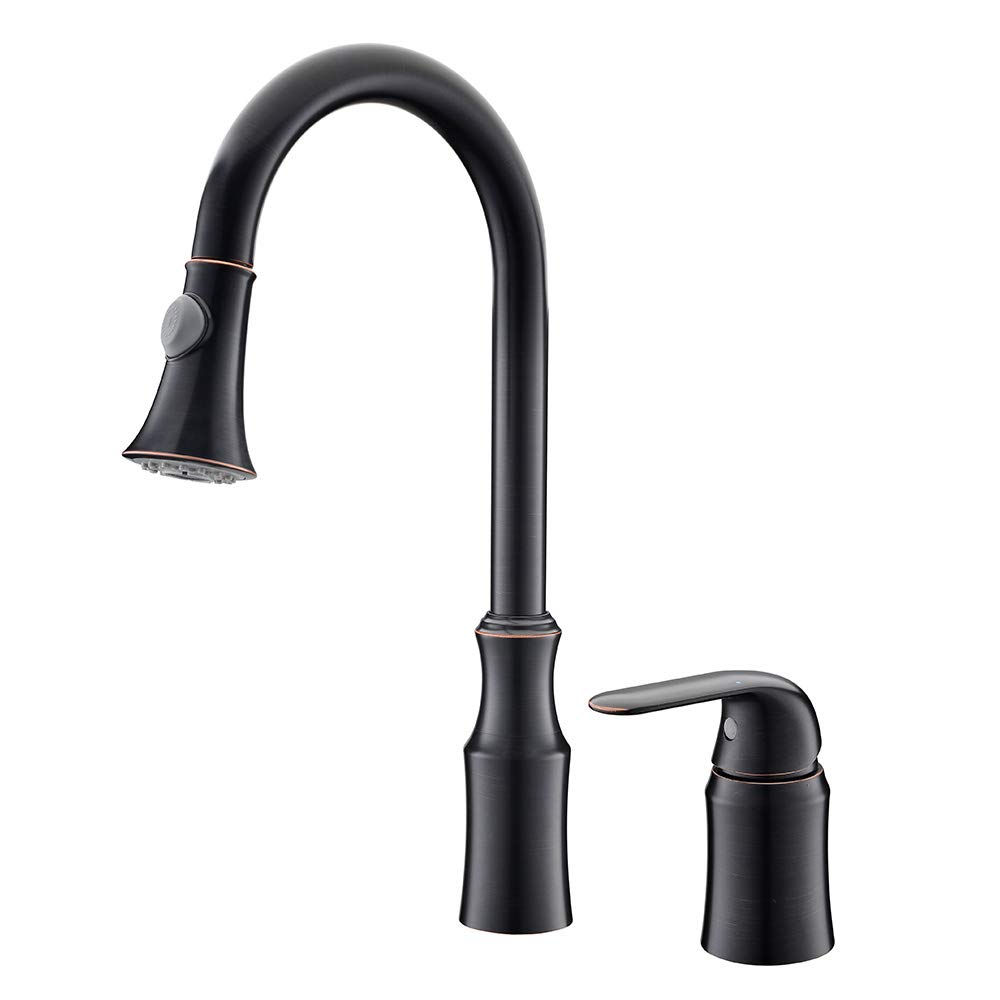 Robinet de cuisine col de cygne finition nickel brossé et or design moderne chic