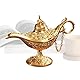 Genie Öllampe,Aladdin Wunderlampe Weihrauch Brenner,Retro Legend Aladdin Lampe Magic Genie Wishing Light,Arabische Genie Lampe,für Home Table Dekoration,Startseite Teekanne Öl Lampe Geschenk (Stil 4)