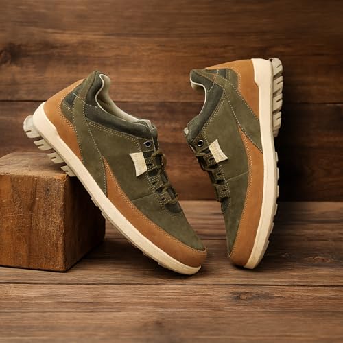 Image of Woodland Men's Leather Sneaker