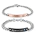 My Sun and Stars Moon of My Life Set Coppia Bracciali per Lui e per Lei in Acciaio inox, 2 Pezzi
