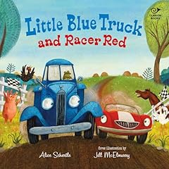 Little Blue Truck and Racer Red Audiolibro Por Alice Schertle arte de portada