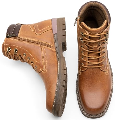 Image of Jousen Mens Boots Fashion Casual Boot Hiking Zipper Chukka Boots for Men