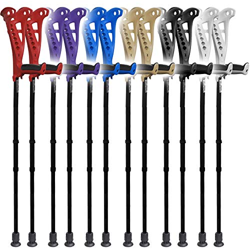 muletas de ayuda para caminar con puño abierto y puño ligero extensible y de altura de acceso FDI