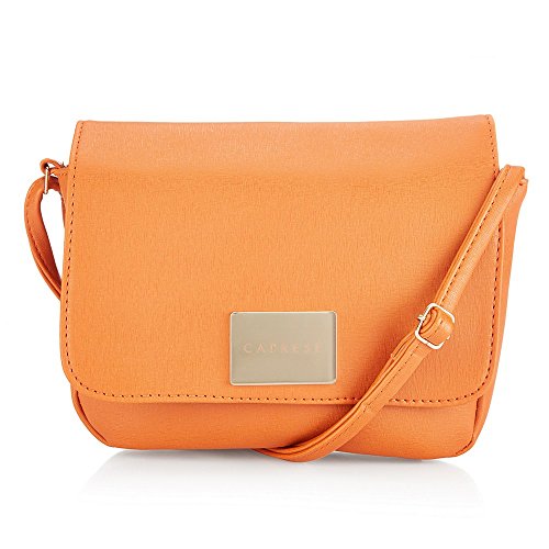 Caprese womens LINDSAY SB Medium ORANGE Sling Bag (B075T3W375) Amazon Price History, Amazon Price Tracker