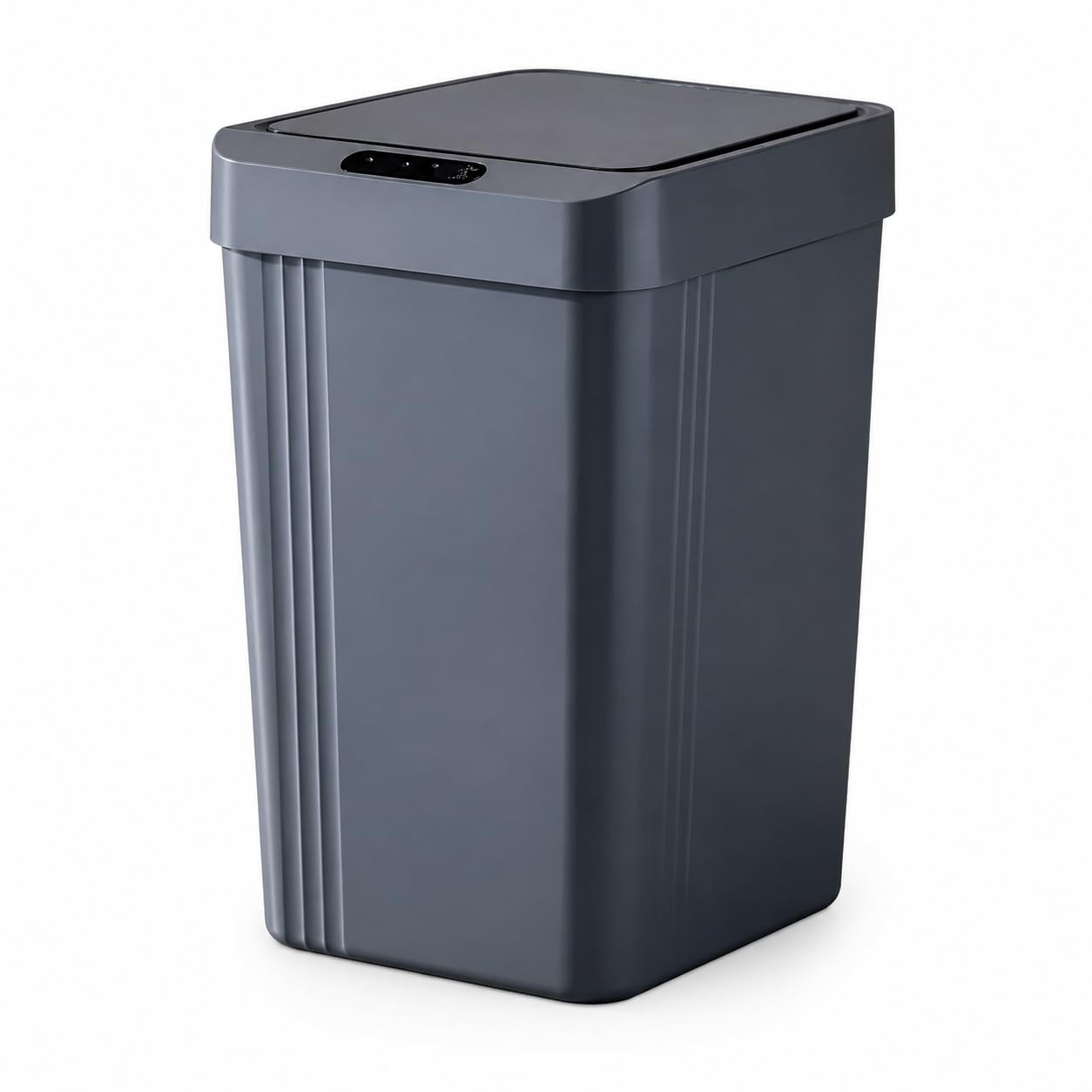 Lixeira Automática com Sensor 13 L Cinza – Tampa Antiodor, Lixeira Moderna para Banheiro,