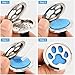 2 Pieces 316l Car Aromatherapy Essential Oil Diffuser Air Freshener with Vent Clip 48 Felt Pad Christmas Gift for Women Men(Dandelion, Paw Print)
