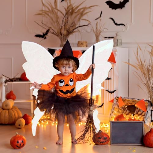 Alas de ángel para cosplay de Halloween y disfraz de hada mariposa infantil 2